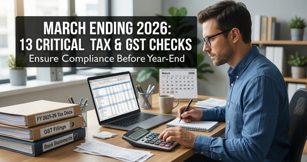 March Ending 2026: 13 Critical Tax & GST Checks