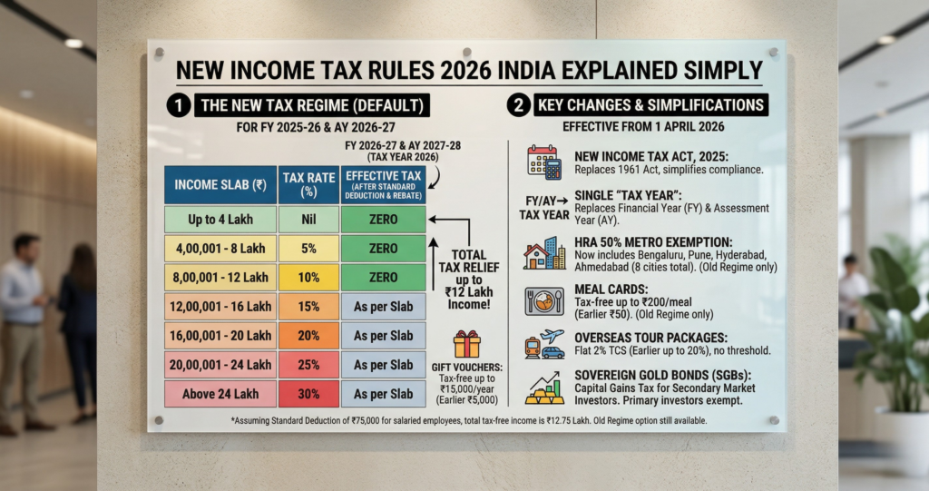 New Income Tax Rules 2026 India Explained Simply